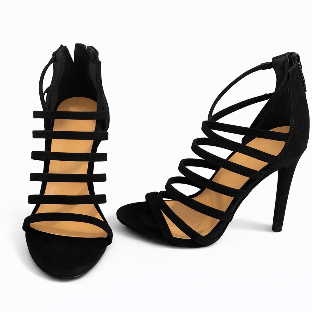 NEW Black Classic Strappy Heels – Size 6 – Timeless Style